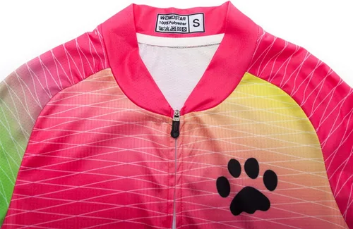 Vista 4 de Hotlion Conjunto de camiseta de ciclismo para mujer de manga corta con bolsillo