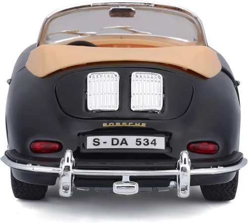 Vista 3 de Bburago 2011 Bijoux Escala 1:24 Negro Porsche 356B Cabriolet (1961)