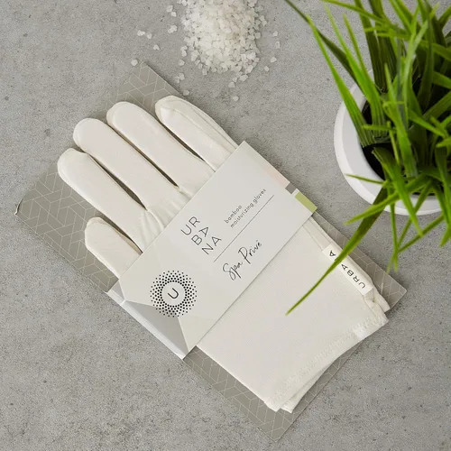 Vista 3 de Guantes exfoliantes Urban Spa para la ducha, baño, exfoliante y limpiador