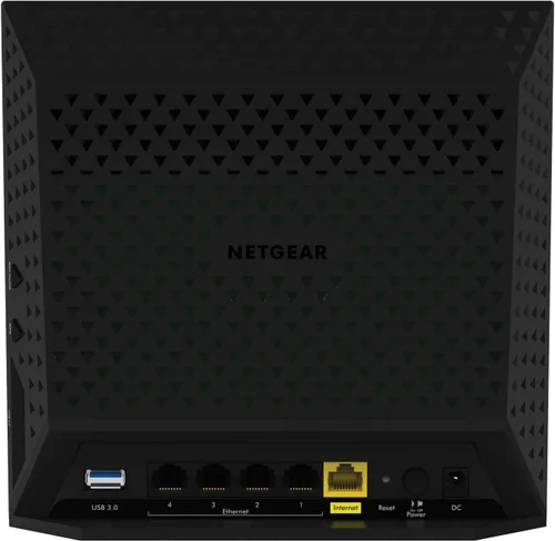 Vista 6 de N600 Router inalámbrico Netgear gigabit de doble banda (WNDR3700), Negro