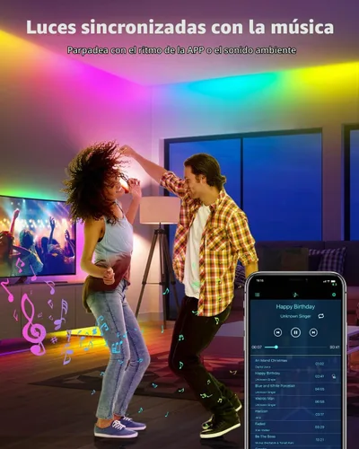 Vista 4 de Tira de luz LED inteligente de 100 pies, RGB IC, 1 rollo de 24 V, tira de luces LED direccionables para exteriores, impermeable, multicolor, luces
