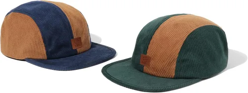 Vista 4 de Croogo Gorra plana de moda para papá, gorra de béisbol de pana urbana, gorra de béisbol de ala plana, gorra de 4 paneles, gorra de árbitro ajustada