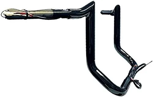 Vista 2 de Dominator Industries - Perchas Meathook Monkey de 1 1/4 pulgadas, modelos compatibles: Harley-Davidson Bagger Touring Electra - Manillar para Negro