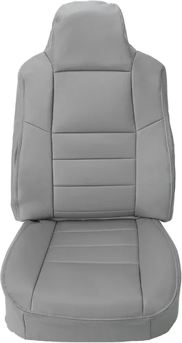 Vista 5 de ECOTRIC Juego de fundas para asientos delanteros y traseros con inclinación Compatible con Ford F250 F350 Lariat XL FX4 & XLT Regular Super y cabina