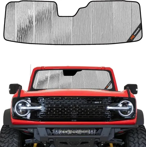 Vista 8 de Parasol para parabrisas Pigenius para Ford Bronco Sport 2021-2025 - Protector de ventana delantera - Metálico