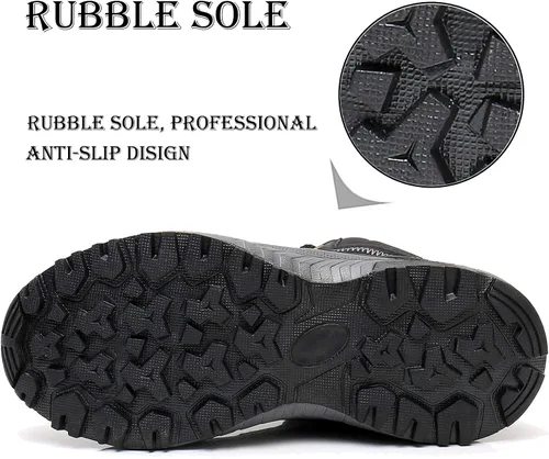 Vista 4 de UPSOLO Mens Waterproof Winter Boots