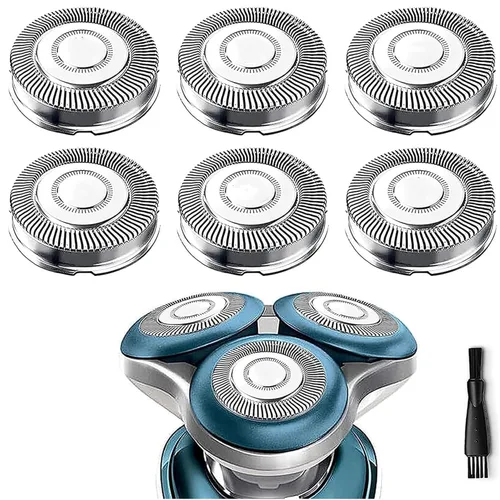 Vista 6 de SH50/52 Cabezales de repuesto compatibles con afeitadoras Philips Series 5000, cabezal de afeitado SH50 S5000, repuesto de cabezal de afeitado