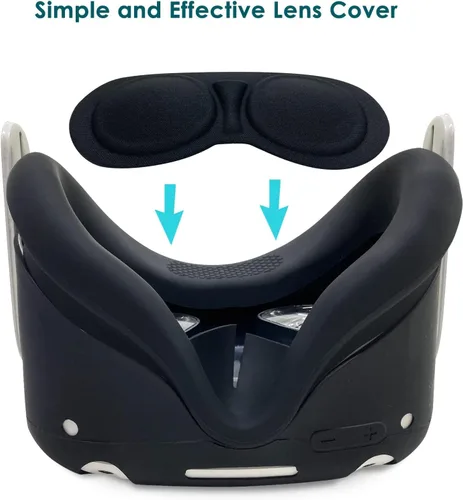 Vista 5 de JYMEGOVR for Oculus Quest 2 Controller Silicone Cover, Protective Case Set Accessories for Meta VR, Multi Colors Soft Shell Skin