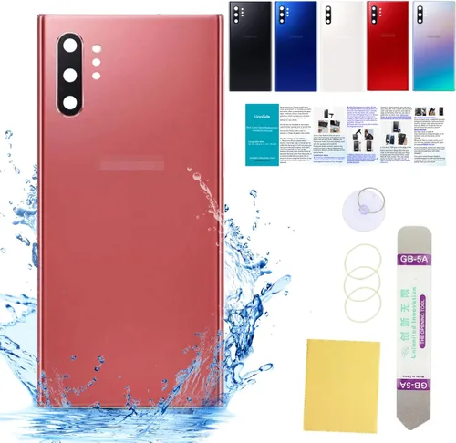 Vista 55 de Compatible con Samsung Galaxy Note 8 - Carcasa trasera de repuesto de cristal de 6.3 pulgadas, SM-N950, todos los portadores con manual de Negro