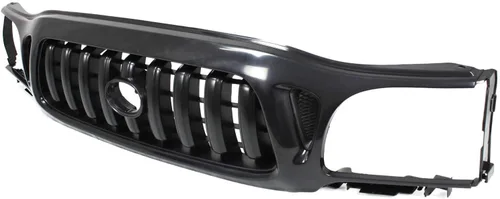 Vista 2 de Evan Fischer Conjunto de rejilla compatible con Toyota Tacoma 2001-2004, pintable, plástico, rejilla