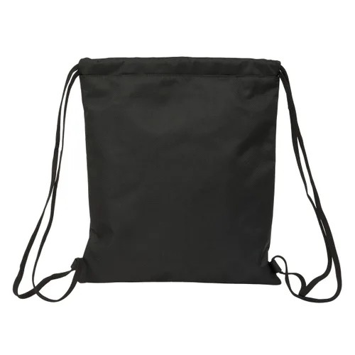 Vista 3 de Bolsa Mochila con Cuerdas Kappa Dark Negro 35 x 40 x 1 cm