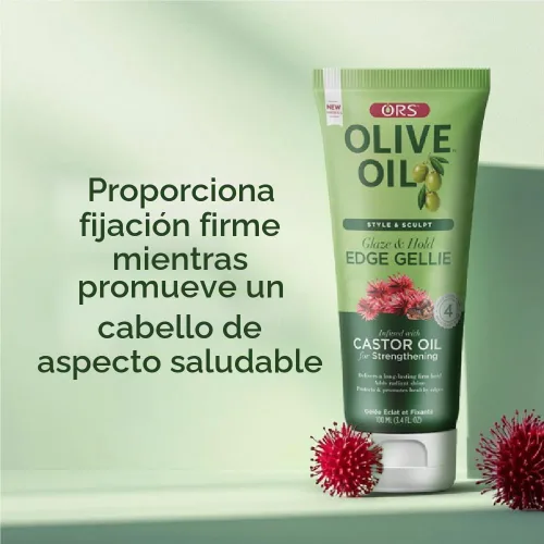 Vista 6 de ORS Style & Sculpt Edge Gellie con aceite de ricino para fortalecer 3.5 onzas