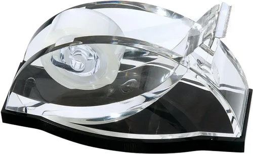 Vista 2 de Wedo 609001 - Dispensador de cinta de vidrio acrílico transparente/negro