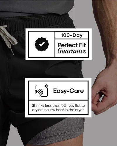 Vista 6 de True Classic Novedosos pantalones cortos para hombre, pantalones cortos de Negro