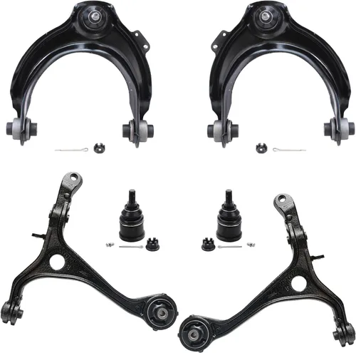 Vista 92 de Detroit Axle - Kit de extremo delantero para Chrysler 300 Dodge Charger 2011-2023 Challenger, 2 Lower Rearward Control Arms 2 Outer Tie Rods 2