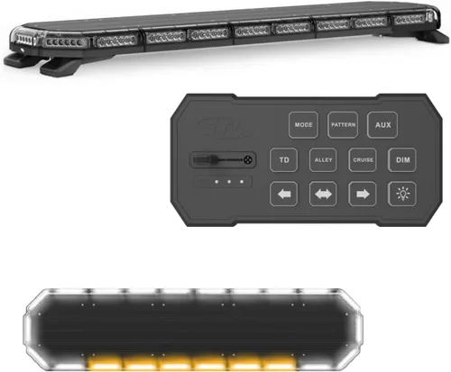 Vista 16 de SpeedTech Lights K-Force Elite 47 Barra de luz LED de tamaño completo – 132 LEDs, 396W Luz de advertencia de emergencia de montaje en techo