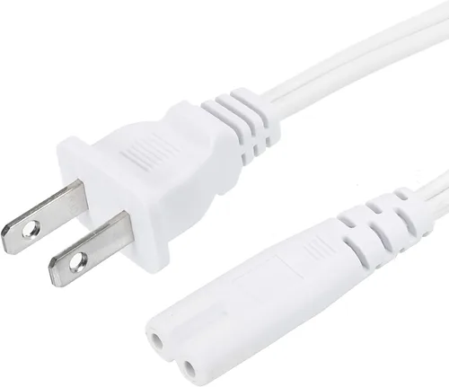 Vista 6 de PATIKIL Cable de alimentación de CA de 2 clavijas de 3 pies (3.3 ft) 18 AWG, 2 ranuras a C8, cable de repuesto para computadora portátil