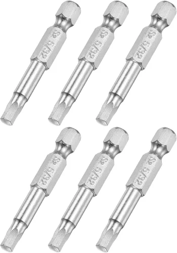 Vista 11 de uxcell Broca de destornillador de cabeza hexagonal magnética de 1/4 pulgadas, vástago hexagonal de 1/4 de pulgada de longitud de 2 pulgadas
