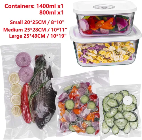 Vista 3 de Sellador al vacío de mano para alimentos, potente máquina selladora al vacío, sellador de comidas, sellador de alimentos portátil