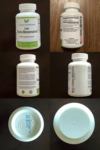 Vista 9 de Suplemento Trans Resveratrol - Cápsulas orgánicas - Suplementos para mujeres y hombres, antioxidante natural, suplemento de polifenoles - 60