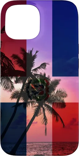 Vista 6 de Tropical Ocean Dominican Republic Flag - Dominican Pride Case for iPhone 17