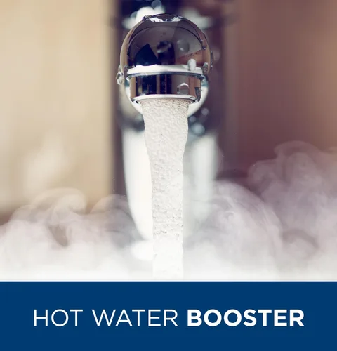Vista 6 de GE Appliances 2.5 galones, calentador de agua de minitanque versátil con termostato ajustable, se instala fácilmente debajo del fregadero, 120v