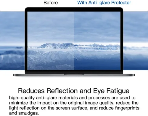 Vista 3 de F FORITO Paquete de 2 protectores de pantalla antirreflejos para laptop compatibles con MacBook Air 13 2018-2020 con Touch ID versión A1932 A2179