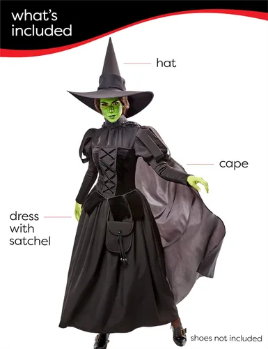 Vista 2 de Rubies Wizard of Oz: Wicked Witch Costume Dress for Adults
