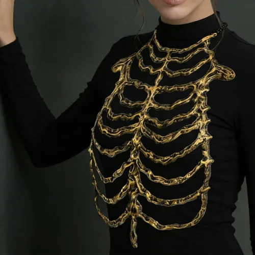 Vista 7 de Practical and Lightweight Skeleton Props Costume B