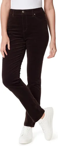Vista 11 de Gloria Vanderbilt Women's Amanda Corduroy Slim High Rise Pant Regular Negro