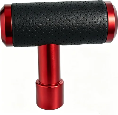 Vista 8 de Lunsom Pomo de palanca de cambios, palanca de cambios tipo T, perilla de palanca de cambios para vehículo de transmisión manual (negro)