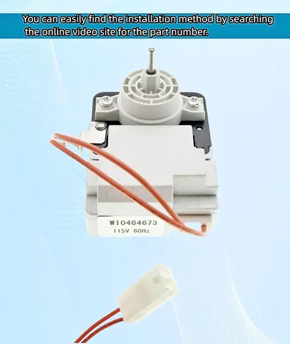 Vista 2 de W10464673 Motor del ventilador del evaporador del refrigerador compatible con Whirlpool KitchenAid Fridge, reemplazar modelo: WPW10464673 PS7320664