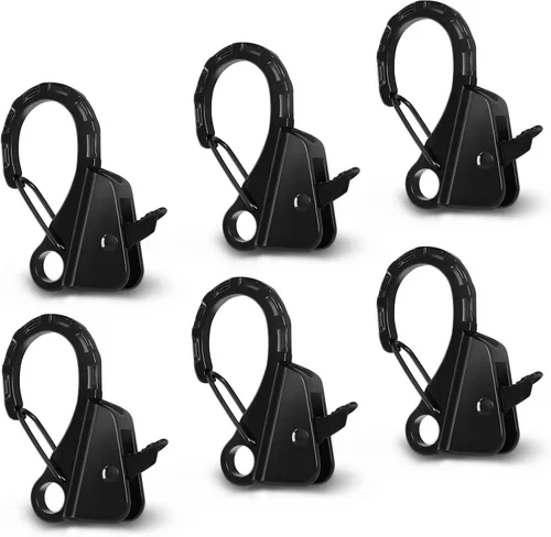 Vista 10 de Clips de acero inoxidable para guardabarros de barco, clips de parachoques de barco de liberación rápida, clips ajustables para guardabarros