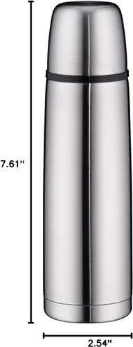 Vista 8 de ALFI isoTherm IsoTherm - Frasco de vacío (0,5 L, acero inoxidable con tapón de rosca)