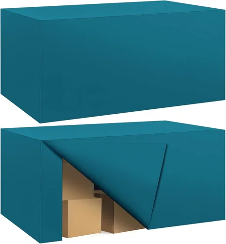 Vista 17 de Paquete de 2 manteles ajustados para mesa rectangular de 4 pies, 48 x 24 pulgadas, cubiertas de mesa verde manzana, tela de poliéster resistente al
