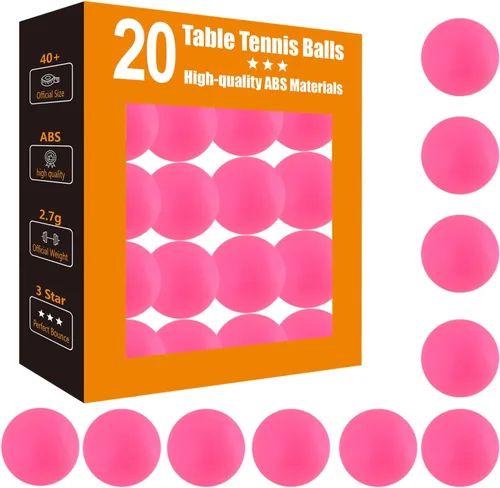 Vista 10 de Pelotas de Ping Pong de 3 Estrellas - Tenis de Mesa ABS de Alto Rendimiento para Entrenamiento, Juego