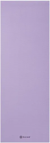 Vista 8 de Gaiam - Esterilla de yoga de calidad superior de 5mm, lisa, gruesa y antideslizante para todo tipo de ejercicios de yoga, pilates y gimnasia