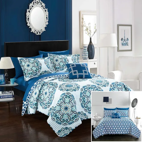 Vista 17 de Chic Home Barcelona - Juego de edredón reversible