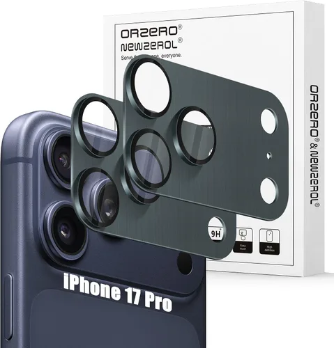 Vista 18 de Orzero Paquete de 2 protectores de lente de cámara compatibles con Google Pixel 9 Pro XL, protector de cámara de metal y vidrio de alta calidad
