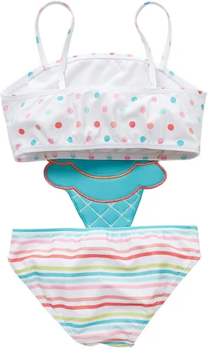 Vista 6 de Coralup Traje de baño de una sola pieza con diseño de flamenco y sirena