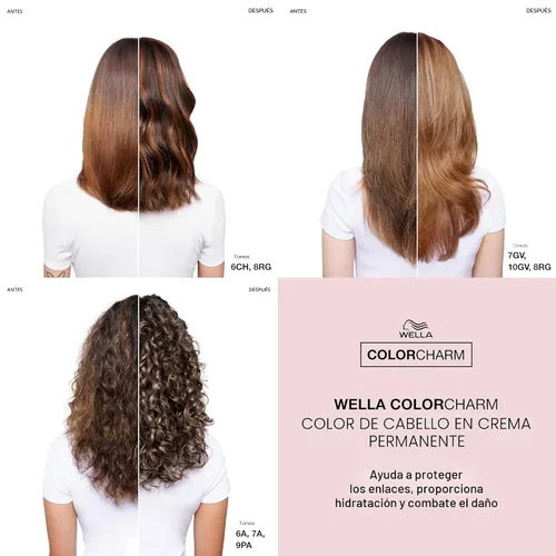 Vista 3 de COLORCHARM Permanent Cream Hair Dye Red Violet Color 100% Gray Coverage Rubio frío de elevación alta de 12 V