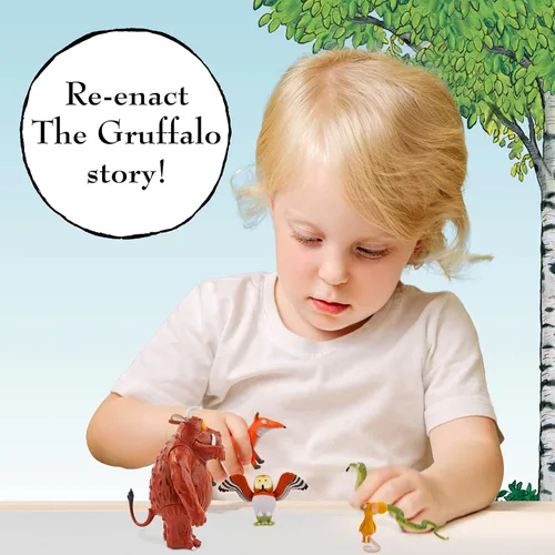 Vista 2 de ¡Wow! PODS Stuff La historia de Gruffalo Pack familiar para jugar con mini figuras Set oficial de personajes de juguete de la colección de libros