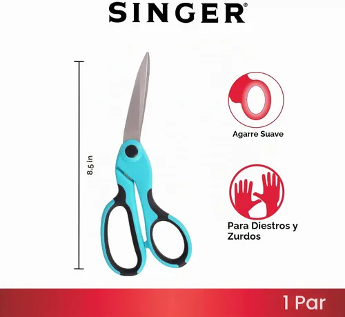 Vista 3 de Singer serie de tijeras profesionales de 8-1/2 pulgadas inclinadas y resistentes