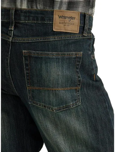 Vista 4 de Wrangler Authentics - Jeans holgados con corte de bota para hombre