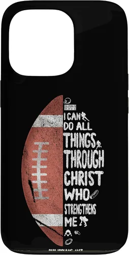 Vista 9 de iPhone 13 I can do all things through Christ Philippians 4:13 - Funda de fútbol