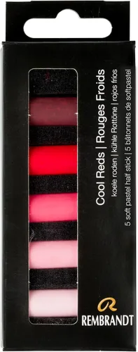 Vista 6 de Rembrandt Juego de micro pastel suave, medias barras de 5 piezas, Siennas quemadas Half-Stick Pastels Set for Smooth Color Transfer, High
