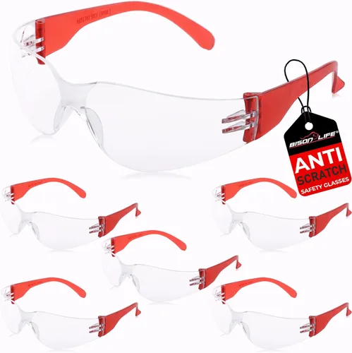 Vista 15 de Lentes de seguridad con protección envolvente resistente a arañazos, lente de policarbonato resistente a impactos ANSI Z87.1 Scratch & Impact