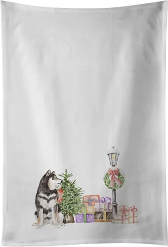 Vista 72 de Caroline's Treasures CK8100WTKT - Juego de 2 toallas de cocina con diseño de bulldog francés con diseño de país de las maravillas navideñas