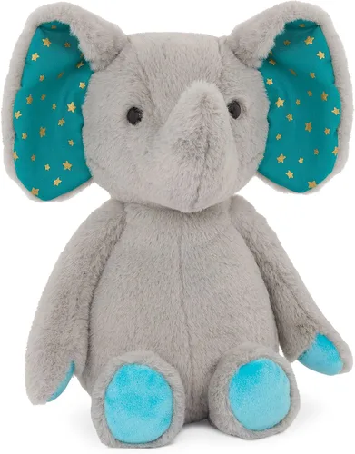 Vista 6 de B. toys Animales de peluche, Happy Hues Gerry Grey Hipopótamo, juguetes Hipopótamo Gris