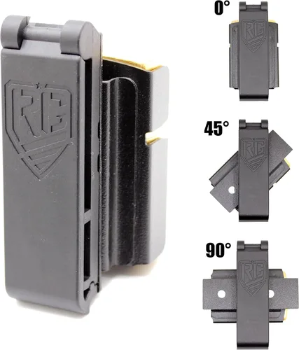 Vista 4 de Funda para encendedor compatible con ZIPPO, tamaño universal de cinturón y clip giratorio para cinturón